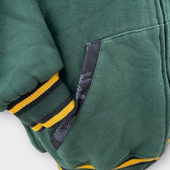 NFL GREEN BAY PACKERS Black Ops Reversible Full Zip Hoodie Team Jacket Men Small - Picture 5 of 15